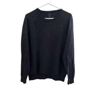 J. CREW crew sweater cotton black size M
